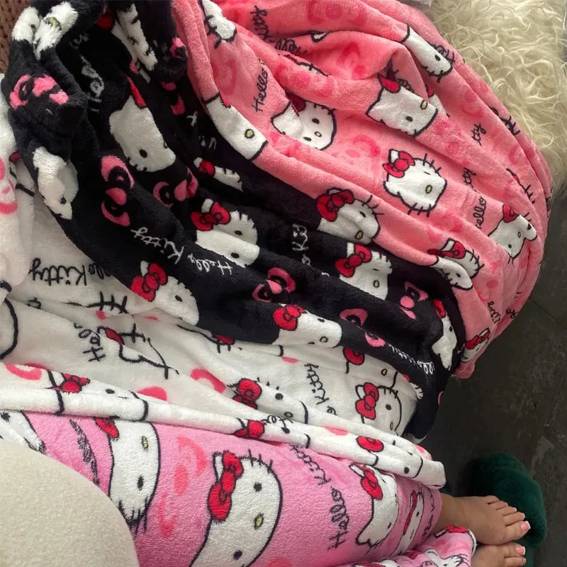 Cozy Up in Style with Y2K Sanrio Anime Pajama Pants - Perfect for Home Leisure and Sleepwear!